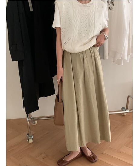 cotton volume skirt/2color