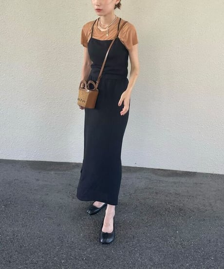 back lace up set up dress(上)/4color