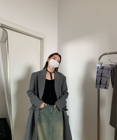 neck ribbon tops/2color(ネコポス)