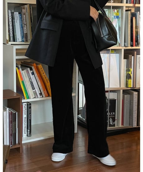 corduroy straight pants/4color