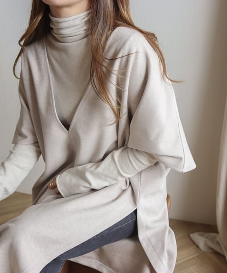 [OUTLET]caftan long tops/2color