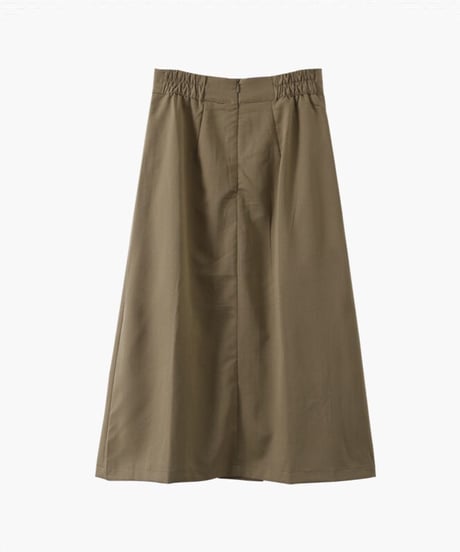 front box pleats skirt/2color