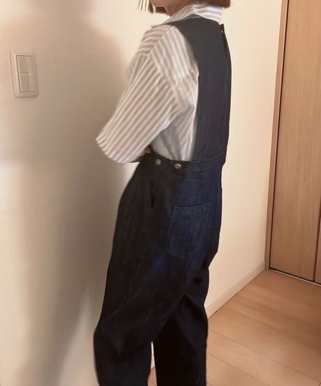 denim jumper all-in-one