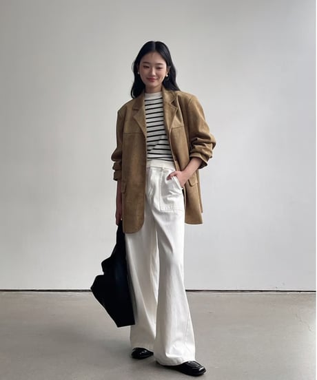 suède tailored jacket