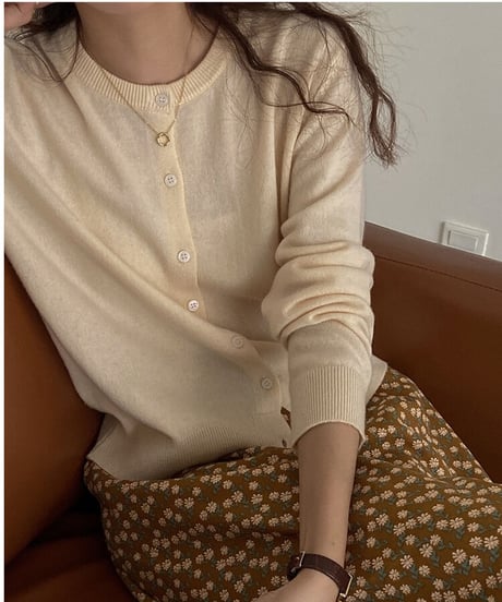 [OUTLET]wool color cardigan/4color