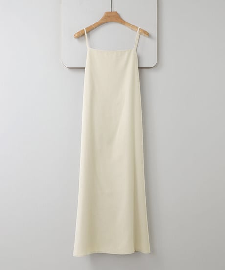 back shirring camisole dress/2color
