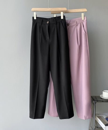 [OUTLET]cropped slacks/2color