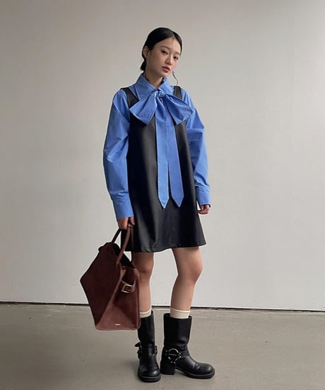 eco leather jumper skirt