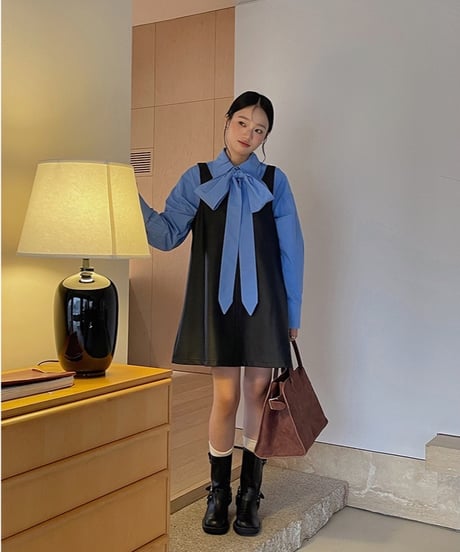 eco leather jumper skirt