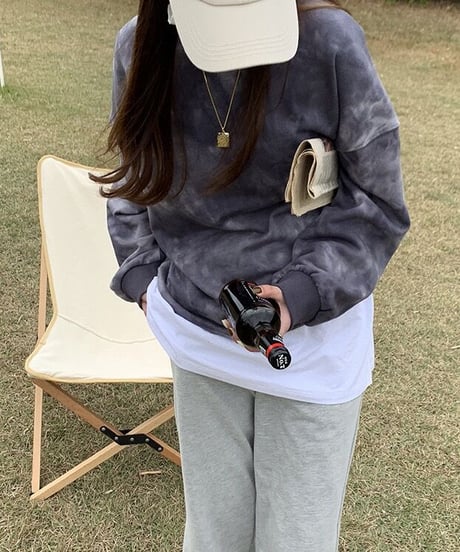 [OUTLET]tie-dye pullover