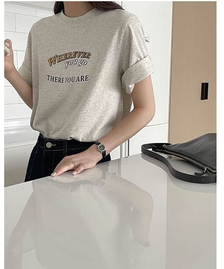 wherever logo T-shirt/2color(ネコポス)