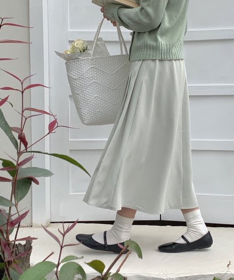 box pleats skirt/2color