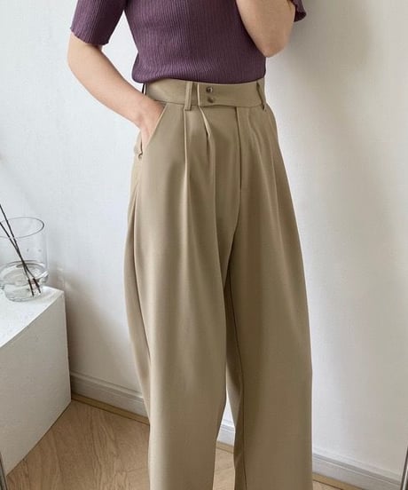 basic wide  pants/2color