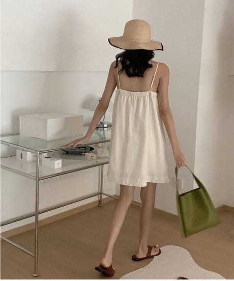 [OUTLET]linen camisole tunic/2color(ネコポス)