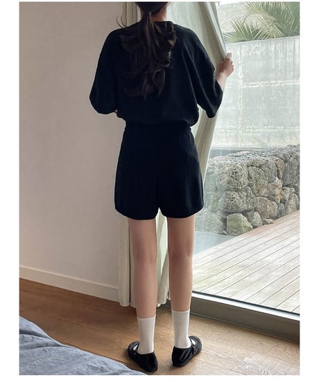 knit short pants/3color