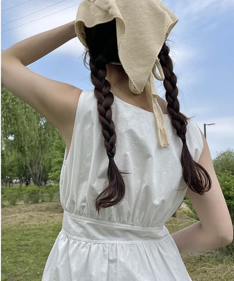 knit hair scarf/2color(ネコポス)