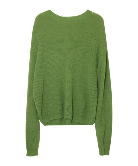 u neck sheer knit/5color