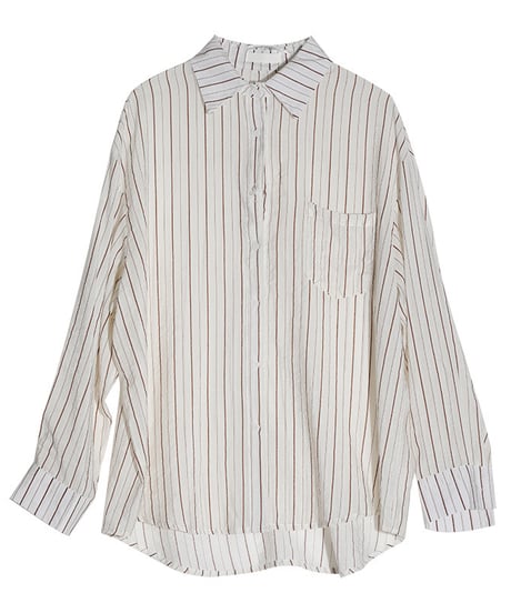 sheer stripe shirt/3color(ネコポス)