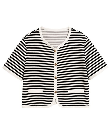 border half sleeve cardigan(ネコポス)