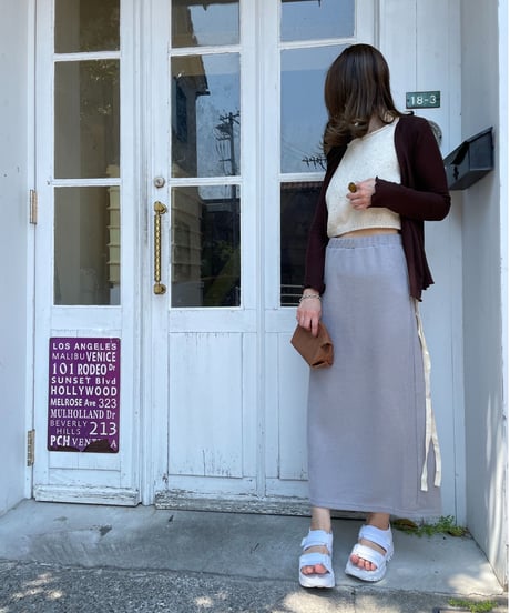 back lace up set up dress(下)/4color