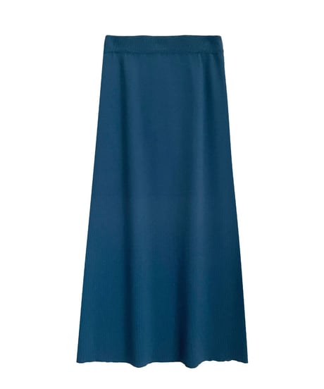 （Set up）semi flare long skirt/3color
