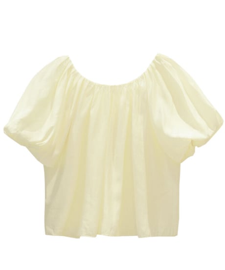 tulip sleeve blouse(half sleeve)/2color(ネコポス)