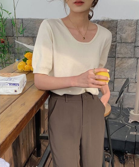 soft knit tops/7color(ネコポス)