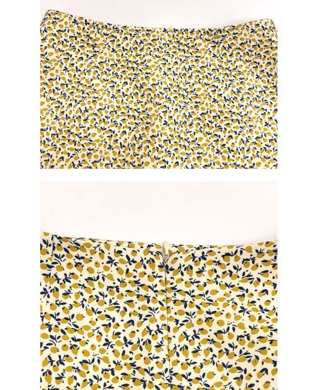lemon long skirt