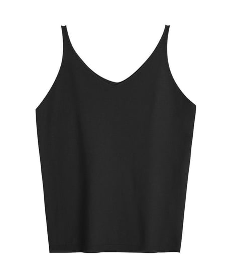 [OUTLET]V neck knit camisole/5color(ネコポス)