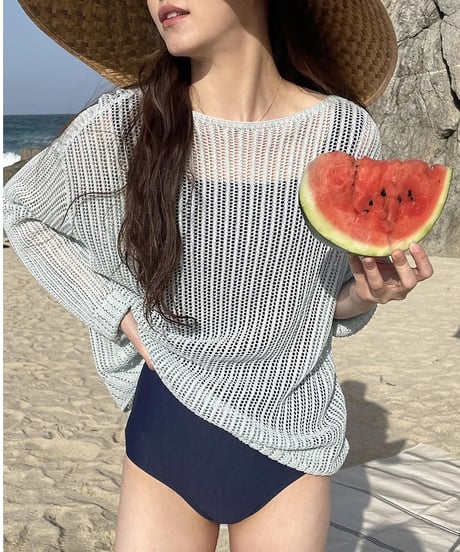 mesh loose summer kint/2color