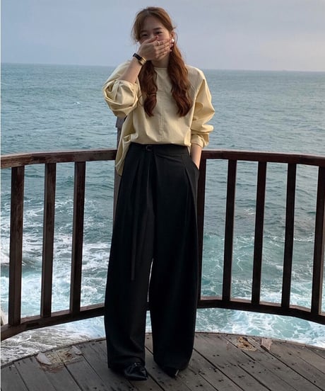 wrap wide slacks