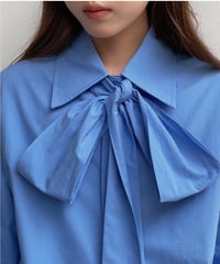 big ribbon shirt/2color