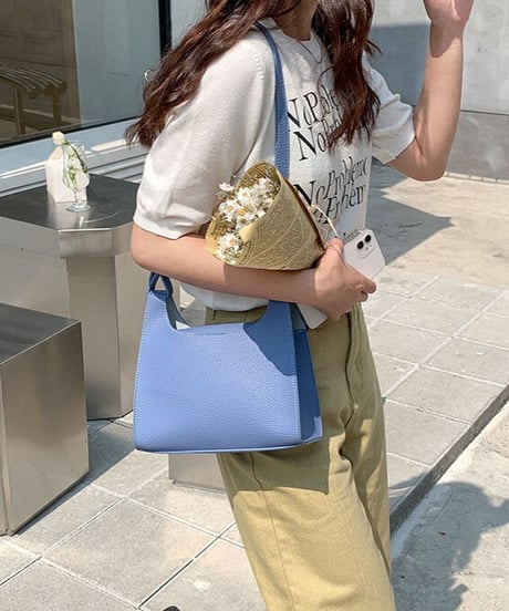 macaron color shoulder bag/4color