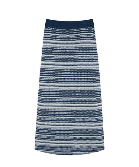 summer jaquad long skirt/2color