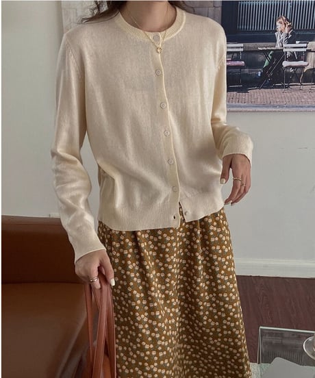 [OUTLET]wool color cardigan/4color
