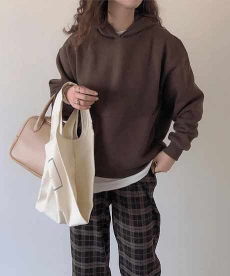 【original】simple loose hoodie