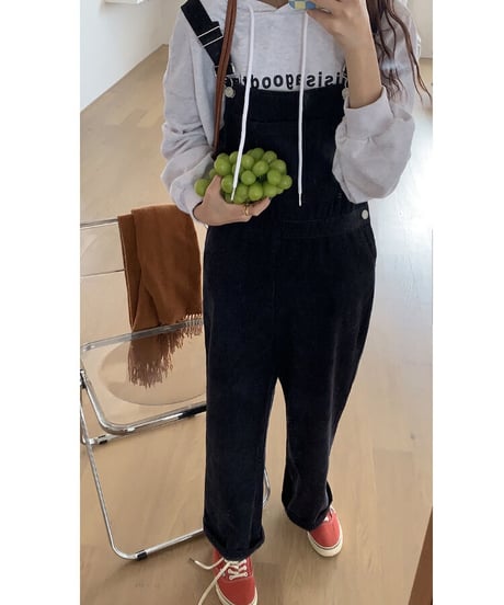 11w corduroy overall/2color