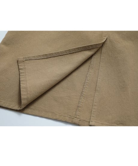 [OUTLET]A line color denim skirt/2color