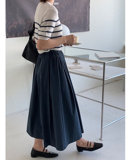 cotton volume skirt/2color