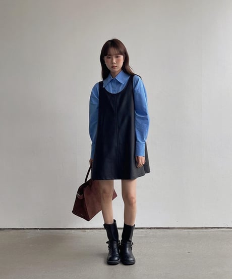eco leather jumper skirt