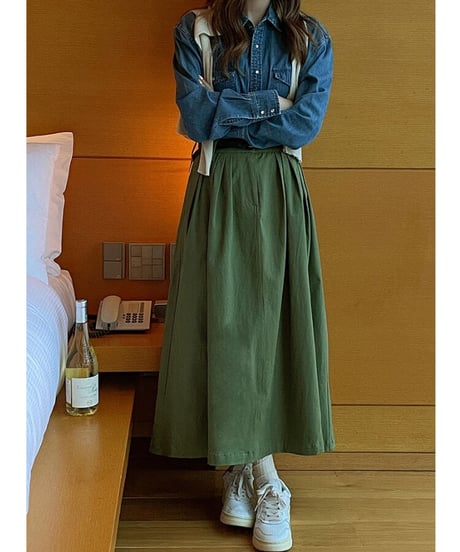 umbrella long skirt/3color