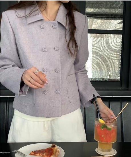 classical double button jacket/4color