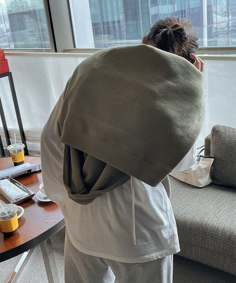 [OUTLET]waffle  half zip hoodie/3color