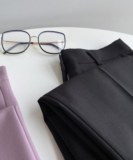 [OUTLET]cropped slacks/2color