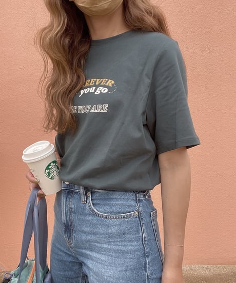 wherever logo T-shirt/2color(ネコポス)