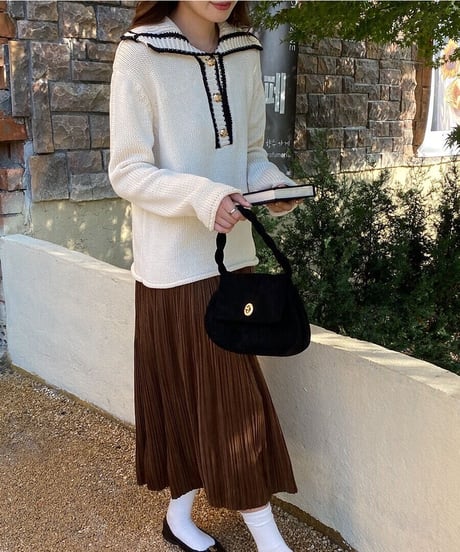sailor collar knit PO