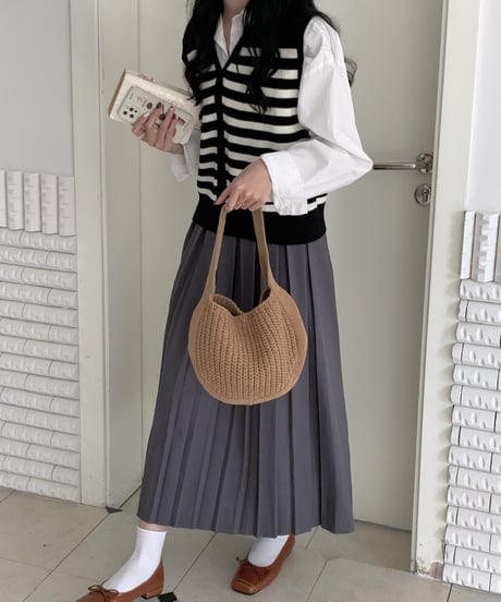 knit mini bag/5color