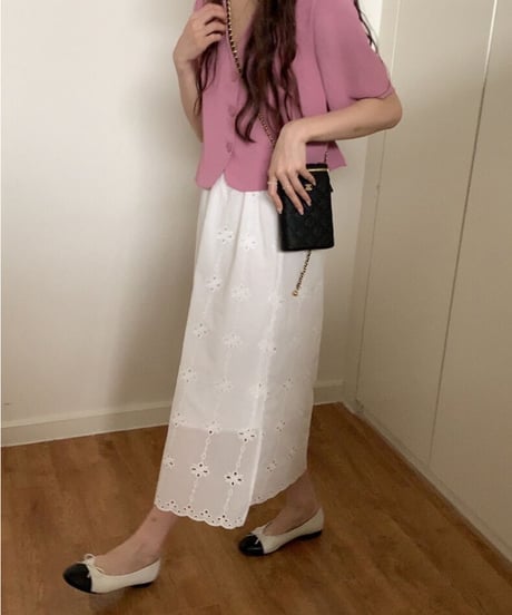 cotton lace skirt