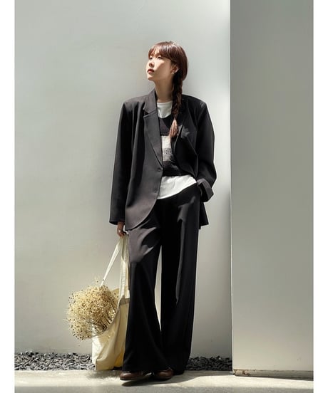 2way wrap layer slacks/2color