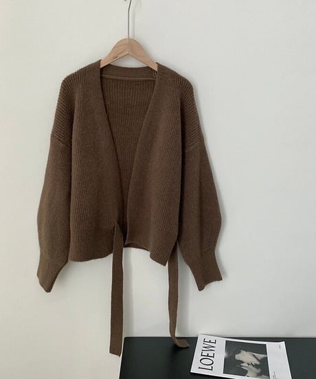 cache-coeur ribbon knit/3color